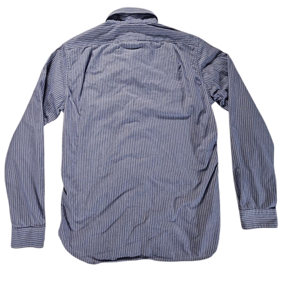 American Eagle Outfitters Blue Button Down Shirt with Slim Fit Size Small - Picture 2 of 4